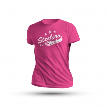 Steelers - Frauen Logo T-Shirt - magenta